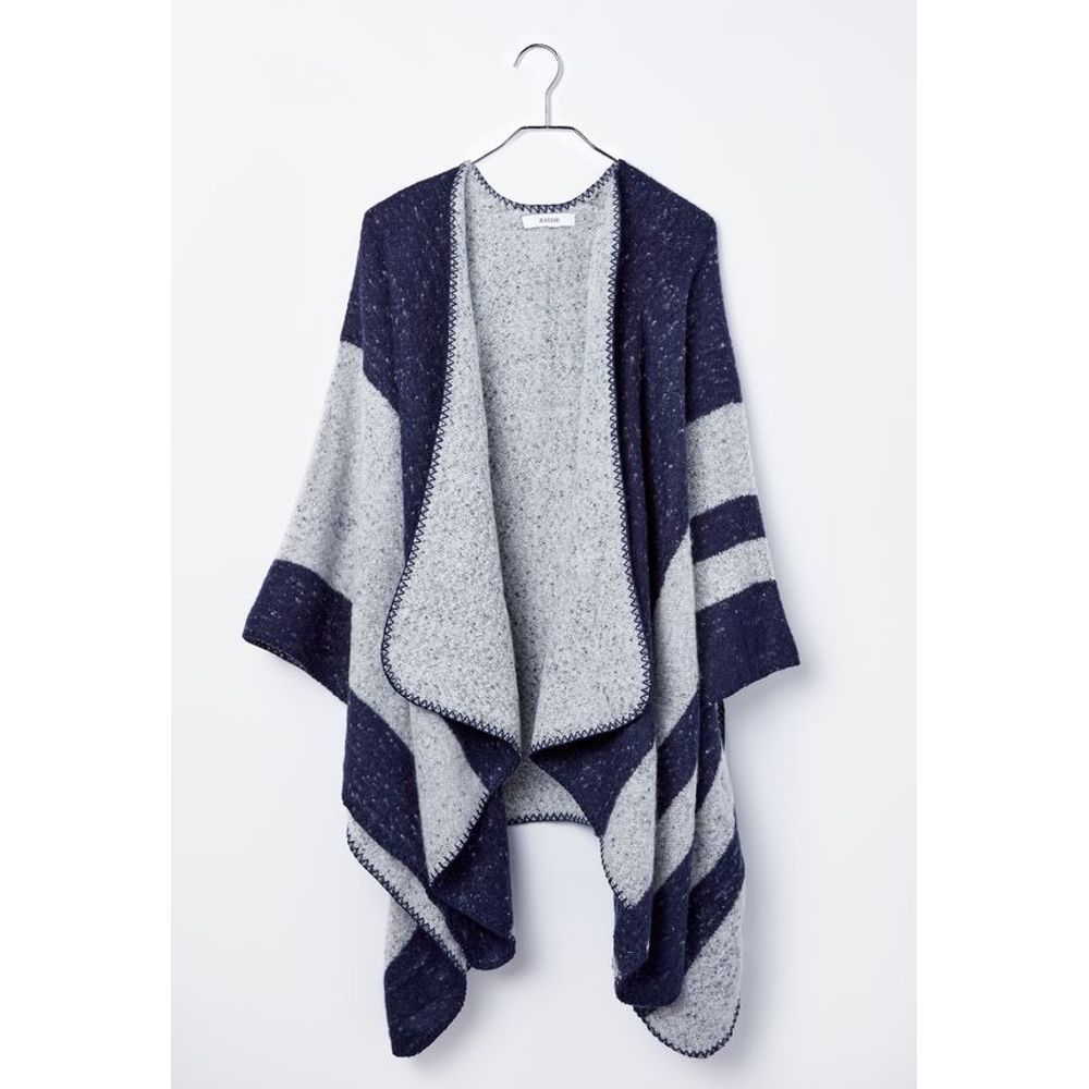 Justfab Navy and White Stripe Block Wrap